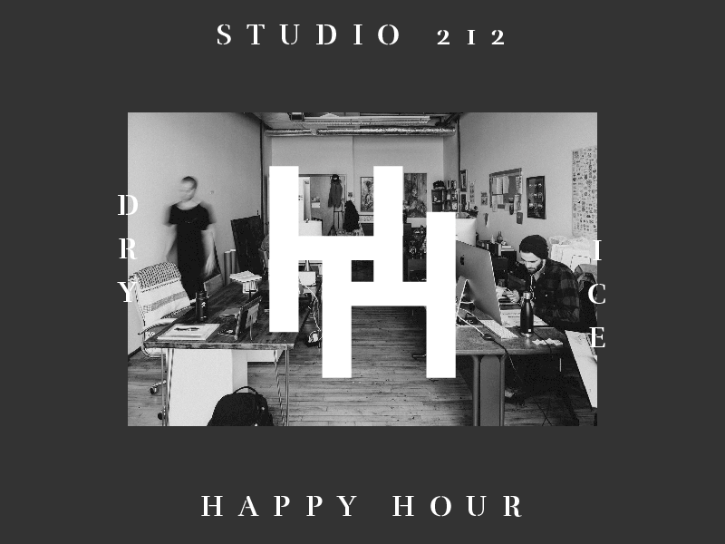 Studio HH Invite agency art collective color colorado denver dry ice freelance studio studio 212 typography