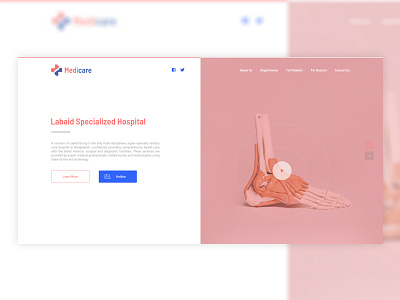 Medicare Landing Page health landing page medical minimal pharma ui