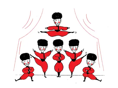 Nutcracker ballet dance illustration nutcracker russian