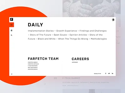 Creative news layout (menu)