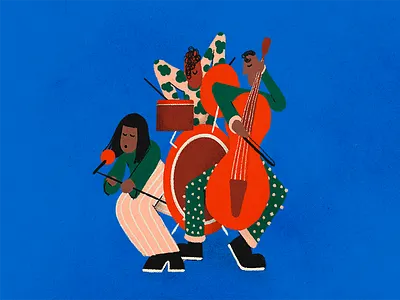 Jazzy colors design illustration