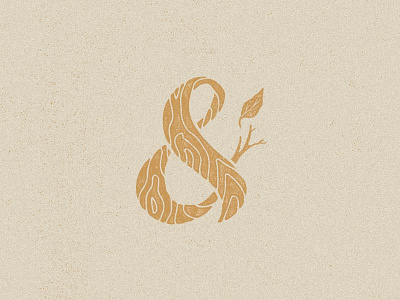 Woodgrain Ampersand ampersand wood wood grain