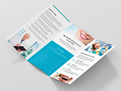 Brochure – Dentist Tri-Fold Print Template brochure brochure tri fold care clinic dentist doctor health hospital multipurpose photoshop template print template stomatology