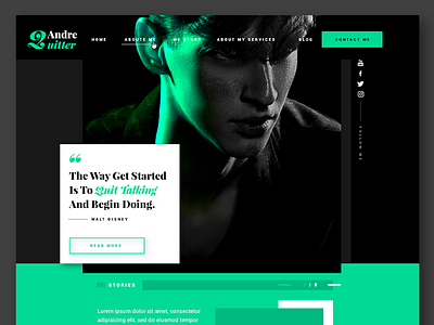 Fashion Blogger / Homepage blog fashioin graphic homepage onepage typo ui ux websdesign website