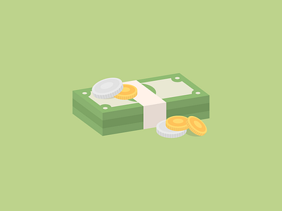 Money cash christmas coins flat gifts illustration money vector