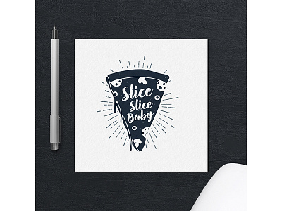 Slice, slice, Baby! adventure badge design grunge hipster logo typography vintage wanderlust