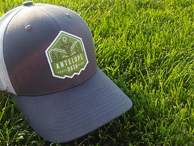 Antelope Dash Hat Label antelope athletic hat line pine running trails