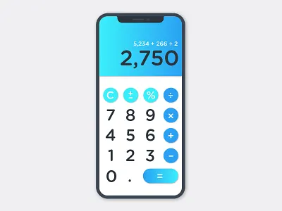 Daily UI #004 – Calculator 001 calculator dailyui ui uidesign