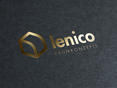 Lenico Logo 3d architecture branding identity logo