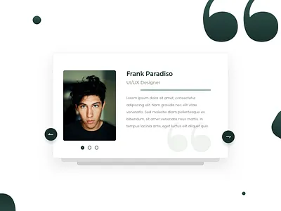 Daily UI #039 - Testimonials 039 daily dailyui profile quote section testimonial ui ux widget