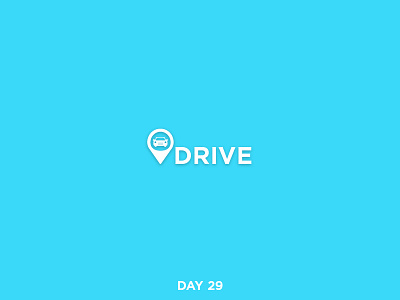 Daily Logo 29/50 - Rideshare Car Service art brand branding car clean dailylogo dailylogochallenge logo mark rideshare simple vector