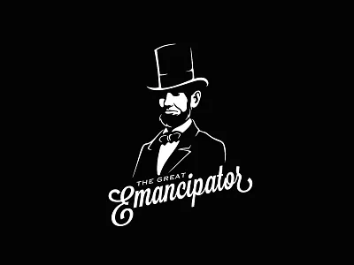 The Great Emancipator abraham black and white emancipate hat lincoln president top hat