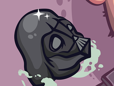 About André Trindade cartoon character darthvader graphic illustration illustrator smoke starwars vector