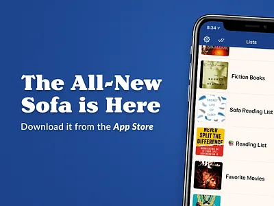 Sofa 2.0 apps books ios iphone movies tv shows