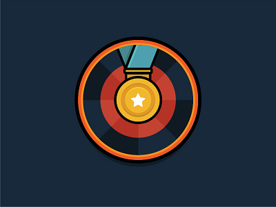 Reputable - Core Values Badge award badge core value flat design icon illustration illustrator metal reputable ribbon star vector