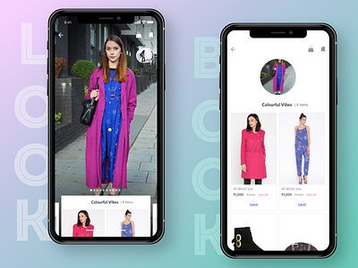 Fashion Lookbook Concept cards ecommerce fashion fashionapp lookbook looks minimaldesign myntra ootd