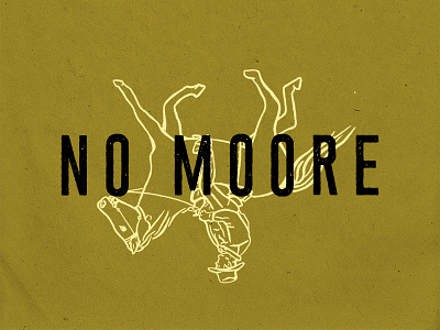 No Moore alabama illustration politics