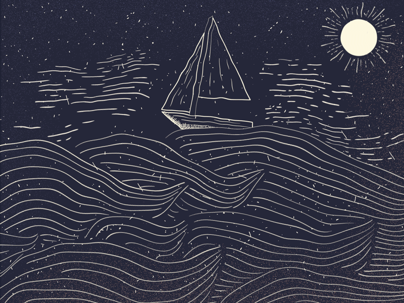 Wave After Wave after effects gif illustrator texture waves