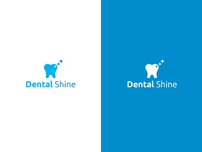 Dental Shine Logo brand branding dental dentist hygiene icon illustration logo minimal symbol