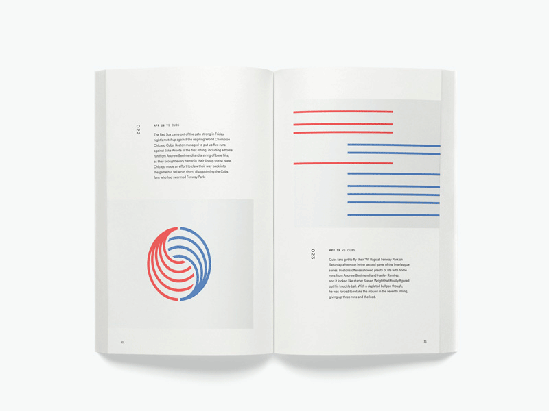 Game No. 023 baseball book data visualization data viz infographic print sports