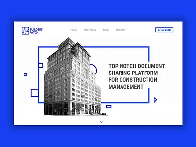 Builders Patch landing logo page ui website