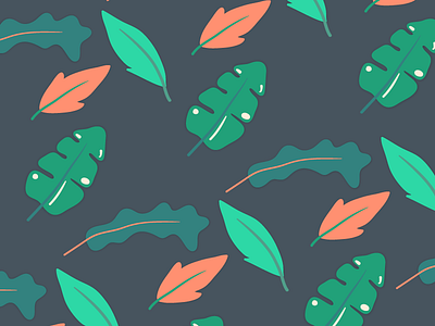 Tropicool pattern autumn illustration nature pattern tropical wip