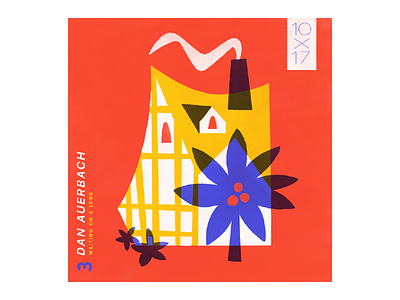 3. Dan Auerbach - Waiting on a Song 10x17 house illustration music