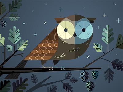 Night Owl design driver geometric illustration night owl uber uber design