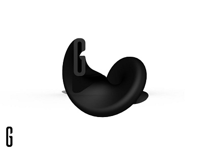 3D Alphabet - G 3d abstract alphabet bw g side project typography