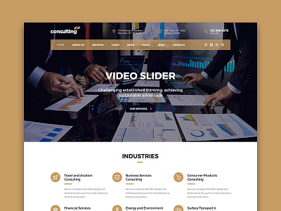 Consulting WordPress theme London Layout business consulting premiumtheme themeforest wordpress wptheme