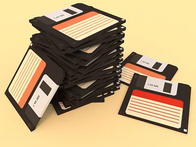 Floppy Disks disk floppy low poly lowpoly storage