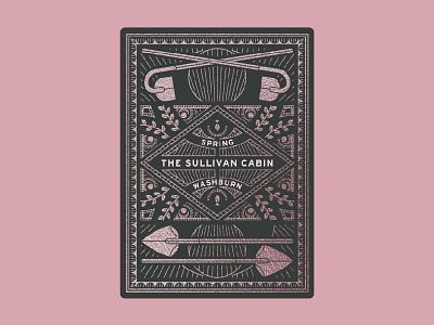 Sullivan Cabin Spring Playing Cards cabin cards foil hoe matt minnesota playing shovel spring sullivan