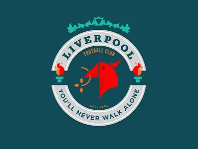 Liverpool FC badge football illustration liverpoolfc logo reds ynwa