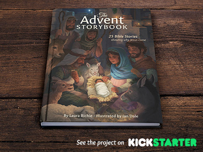 The Advent Storybook advent bible book characters christmas crowdfunding design digital painting illustration kickstarter storybook