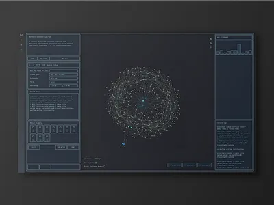 Modular Layout dark graph portal theme ui ux