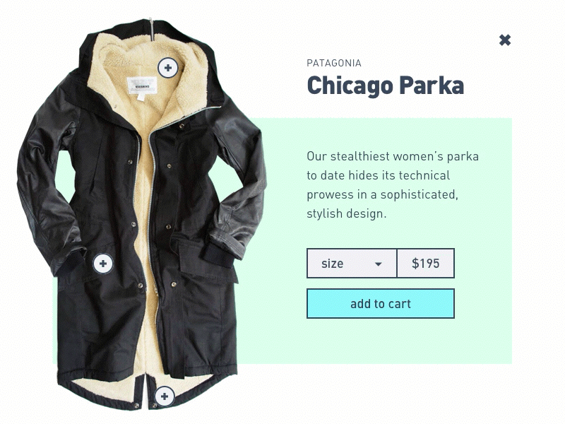 Daily UI 012 – E-commerce (Single Item) 012 12 daily ui dailyui ecommerce interaction interaction design product shop shopping store