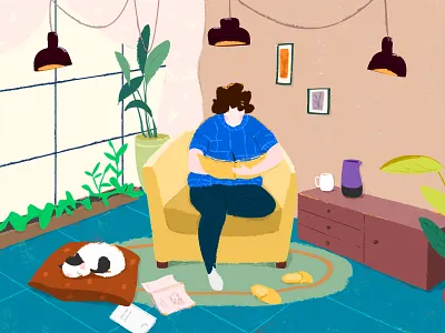 Do not want to go to work book botany cartoon gules illustration mild peace pet quiet single ui warm