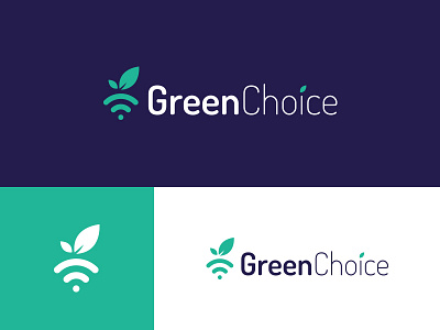 GreenChoice Logo WIP app brand branding food icon identity logo logo design logo designer vegan vegetarian whole food