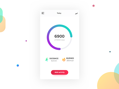 Daily UI #041 - Workout Tracker 041 calories counter daily dailyui fitness tracker ui ux wellness workout