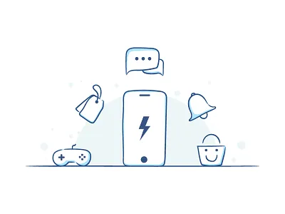 Welcome page illustration 2d deal illustration india notification phone shopping