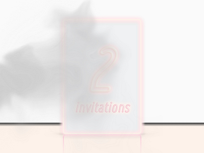 2 dribbble invitations 2 frame giveaway invitation invites neon pink