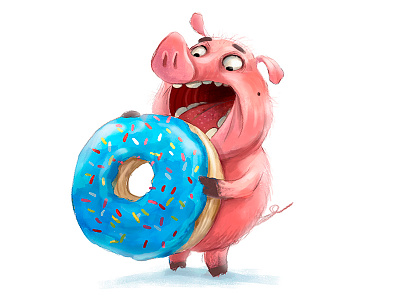 donuts lover advertising character design children children illustration childrens book illustration