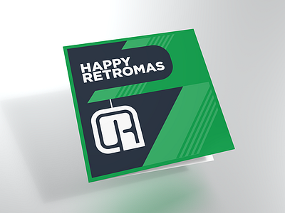 Retromas Card 02 card christmas flat mockup