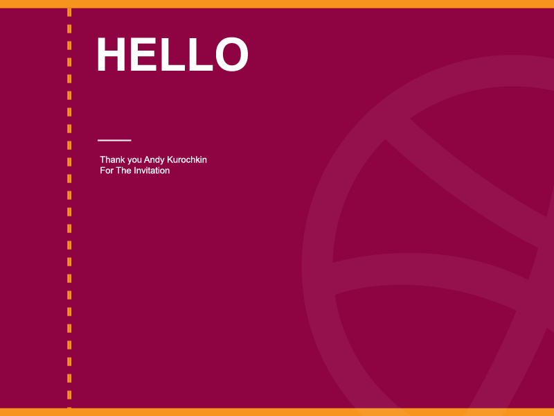 Hello Dribble animation design flat gif motion ticket