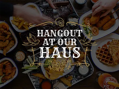 Smoke Haus Typographic illustrations restaurant tattoo typography website