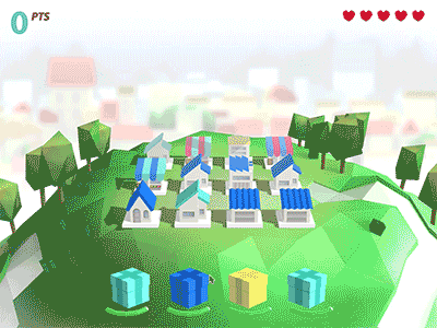 UPS Delivery Day 3d boxes concept delivery game lowpoly ups