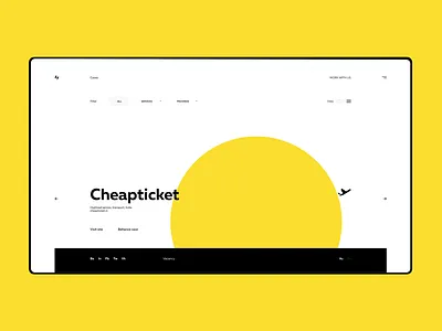 LDS - cases page cases colors desktop digital grid minimal minimalism site ui ux web yellow