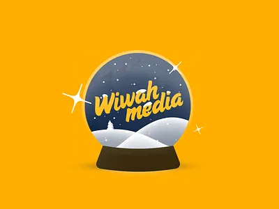 Snowglobe christmas december logo magical snow snowglobe sparkle time winter yellow