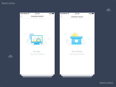 Empty States android app illustrations interface ios iphone kit ui user