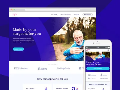 myrecovery / Website copy health healthcare design illustration recovery responsive startup surgeon surgery ui ux website